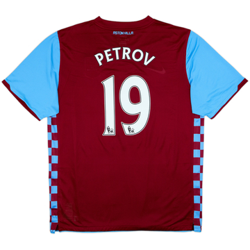 2010-11 Aston Villa Maillot Domicile Pro Petrov #19 - 9/10 - (XXL)