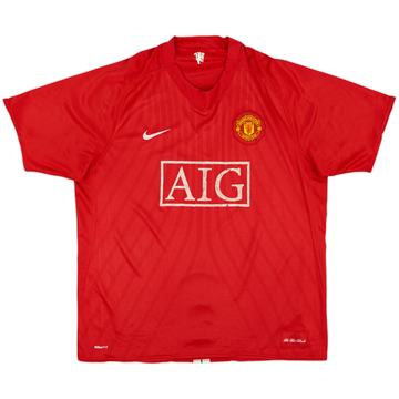 2007-09 Manchester United Maillot domicile - 5/10 - (XL)
