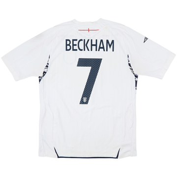 2007-09 England Maillot Domicile Beckham #7 - 6/10 - (L)