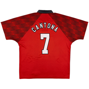 1996-98 Manchester United Maillot Domicile Cantona #7 - 10/10 - (XL)