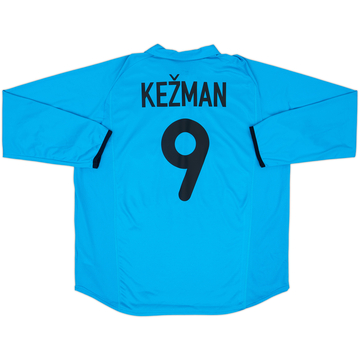 2001-02 PSV Maillot de Match Extérieur Manches Longues Kezman #9 - 8/10 - (XXL)