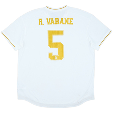 2019-20 Real Madrid Maillot Domicile Authentique R. Varane #5 (XXL)