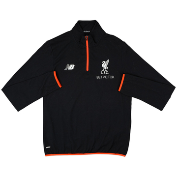 2016-17 Liverpool New Balance Haut d'entraînement 1/4 zip - 7/10 - (L)