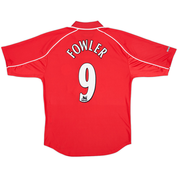 2000-02 Liverpool 'Worthington Cup Final' Maillot domicile Fowler #9 - 9/10 - (S)
