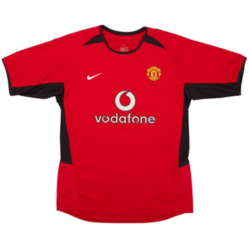 2002-04 Manchester United Maillot Domicile - 8/10 - (L.Boys)