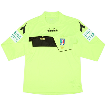 2018-19 Italy Diadora Maillot Arbitre ML - 10/10 - (L)