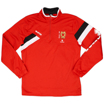 2017-18 MK Dons Errea Sweat 1/4 Zip - 7/10 - (M)