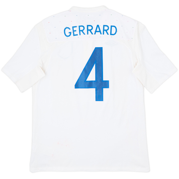 2010-11 England Maillot Domicile Gerrard #4 - 6/10 - (L)