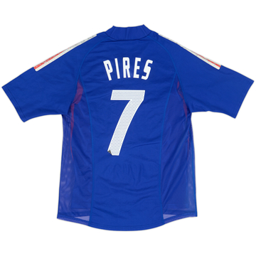 2002-04 France Maillot Domicile Version Joueur Pires #7 - 5/10 - (M)