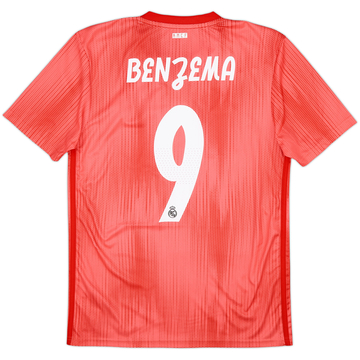 2018-19 Real Madrid Maillot Third Benzema #9 - 6/10 - (S)