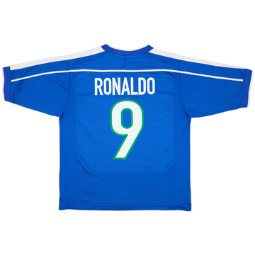 1998-00 Brazil Maillot extérieur Ronaldo #9 - 9/10 - (M)