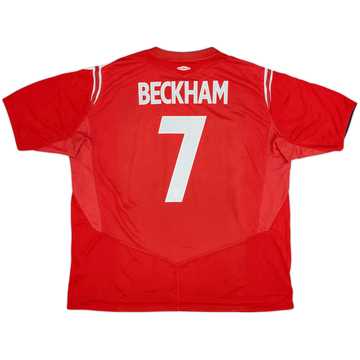 2004-06 England Maillot extérieur Beckham #7 - 6/10 - (3XL)