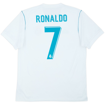 2017-18 Real Madrid Maillot Domicile Ronaldo #7 - 6/10 - (L)