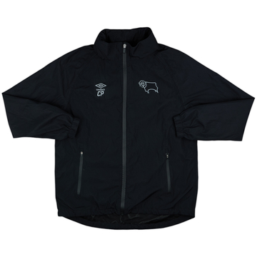 2018-19 Derby County Édition Staff Umbro Veste de pluie à capuche CP - 8/10 - (M)