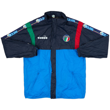 1990 Italy Diadora Veste de pluie à capuche - 8/10 - (L)