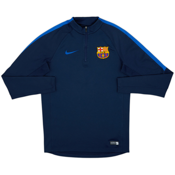 2016-17 Barcelona Nike Haut d'entraînement 1/4 Zip - 9/10 - (S)