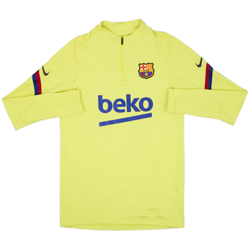 2020-21 Barcelona Nike Vaporknit Haut d'entraînement 1/4 Zip - 6/10 - (S)