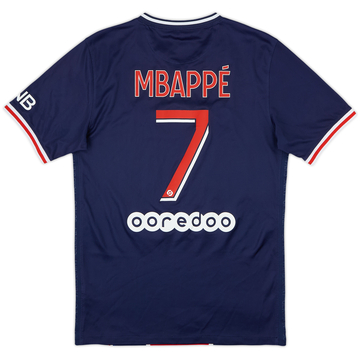 2020-21 Paris Saint-Germain Maillot Domicile Mbappe #7 - 8/10 - (S)