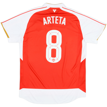 2015-16 Arsenal Maillot Domicile Arteta #8 - 7/10 - (L)