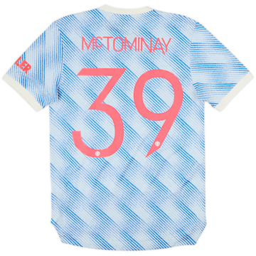 2021-22 Manchester United Maillot Extérieur Authentique McTominay #39 - 8/10 - (S)