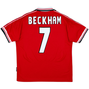 1998-00 Manchester United Maillot domicile Beckham #7 - 8/10 - (M)