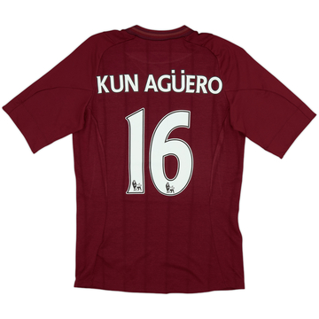 2012-13 Manchester City Maillot extérieur Kun Aguero #16 (S)