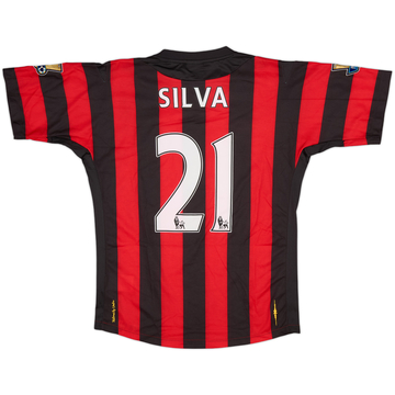 2011-12 Manchester City Maillot extérieur Silva #21 (S)