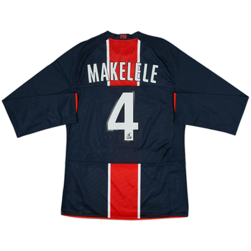 2008-09 Paris Saint-Germain Maillot domicile ML version joueur Makelele #4 - 8/10 - (M)