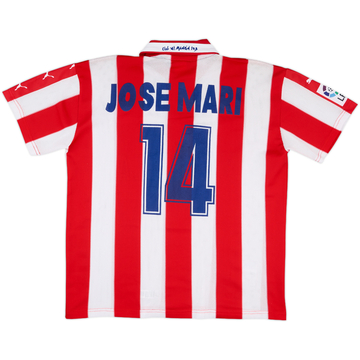 1997-98 Atletico Madrid Maillot Domicile Jose Mari #14 - 8/10 - (S)