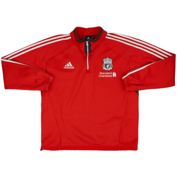 2011-12 Liverpool adidas Haut d'entraînement 1/4 zip - 8/10 - (L/XL)
