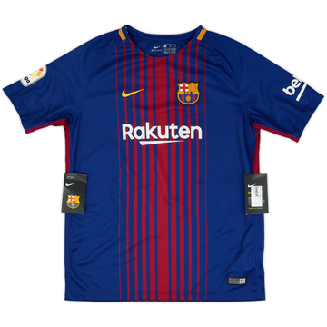 2017-18 Barcelona Maillot domicile (XL.Garçons)