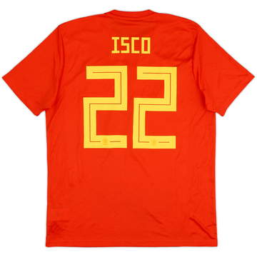2018-19 Spain Maillot Domicile Isco #22 - 8/10 - (L)