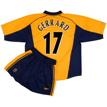 2000-02 Liverpool Maillot extérieur et short Gerrard #17 - 9/10 - (XL)