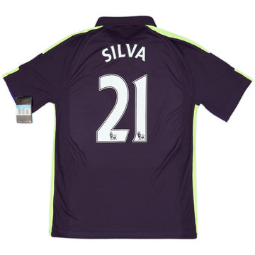 2014-15 Manchester City Maillot Third Silva #21 (M)