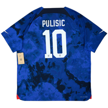 2022-23 USA Maillot extérieur authentique Pulisic #10 (XXL)
