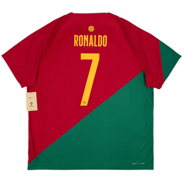 2022-23 Portugal Maillot Domicile Authentique Ronaldo #7 (XXL)