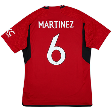 2023-24 Manchester United Maillot domicile Martinez #6 - 10/10 - (L)