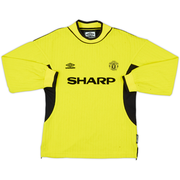 1999-00 Manchester United Maillot GK - 9/10 - (M.Boys)