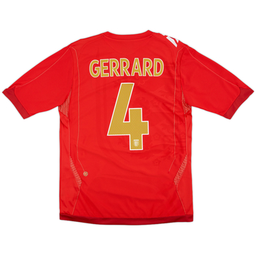 2006-08 Maillot extérieur Angleterre Gerrard #4 - 8/10 - (M)