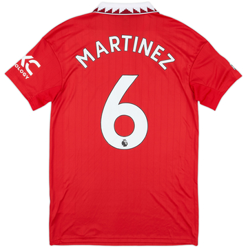 2022-23 Manchester United Maillot Domicile Martinez #6 (S)
