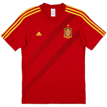 2012-13 Spain adidas T-shirt en coton - 9/10 - (S)