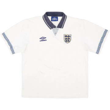 1990-92 England Maillot domicile - 8/10 - (XL)