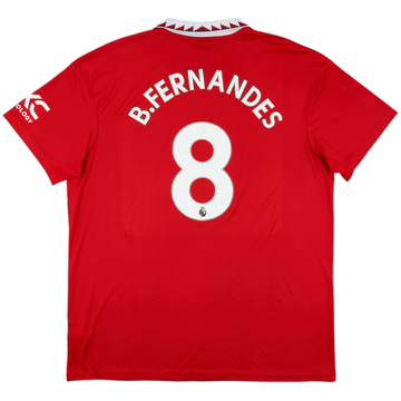2022-23 Manchester United Maillot domicile B.Fernandes #8 - 6/10 - (XXL)