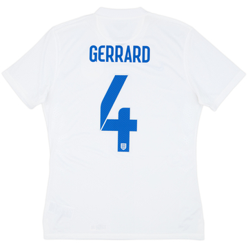 2014-15 England Maillot domicile authentique Gerrard #4 - 8/10 - (L)
