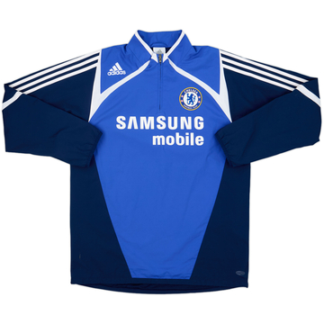 2007-08 Chelsea adidas Haut d'entraînement 1/4 zip - 8/10 - (M)