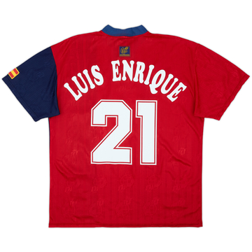 1996-98 Maillot domicile Espagne L.Enrique #21 - 6/10 - (M)