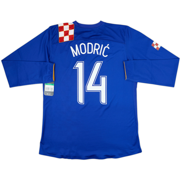 2006-08 Croatie Maillot Extérieur Manches Longues Version Joueur Modric #14 (XL)