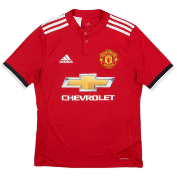 2017-18 Manchester United Maillot Domicile - 5/10 - (L.Boys)