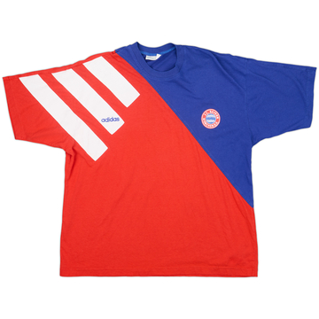 1991-92 Bayern Munich adidas T-shirt en coton - 7/10 - (L)
