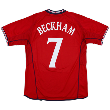 2002-04 England Maillot extérieur Beckham #7 - 7/10 - (L)